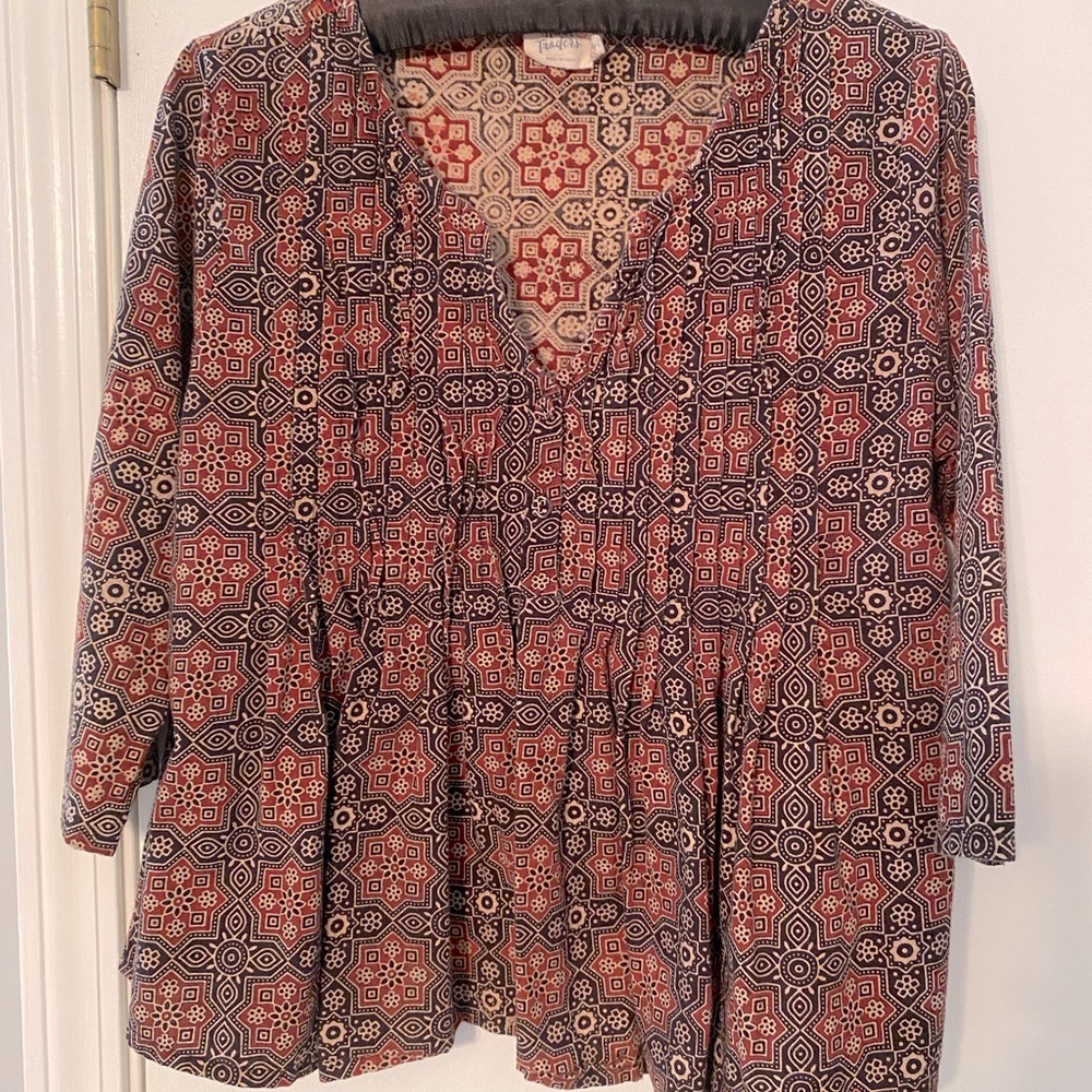 MATA TRADERS Fair trade, 100% Cotton Shirt - size Medium